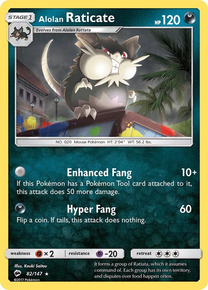 Alolan Raticate SM03 82/147 Rare