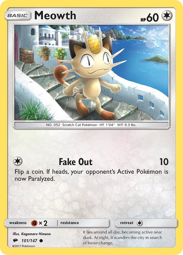 Meowth SM03 101/147 Common