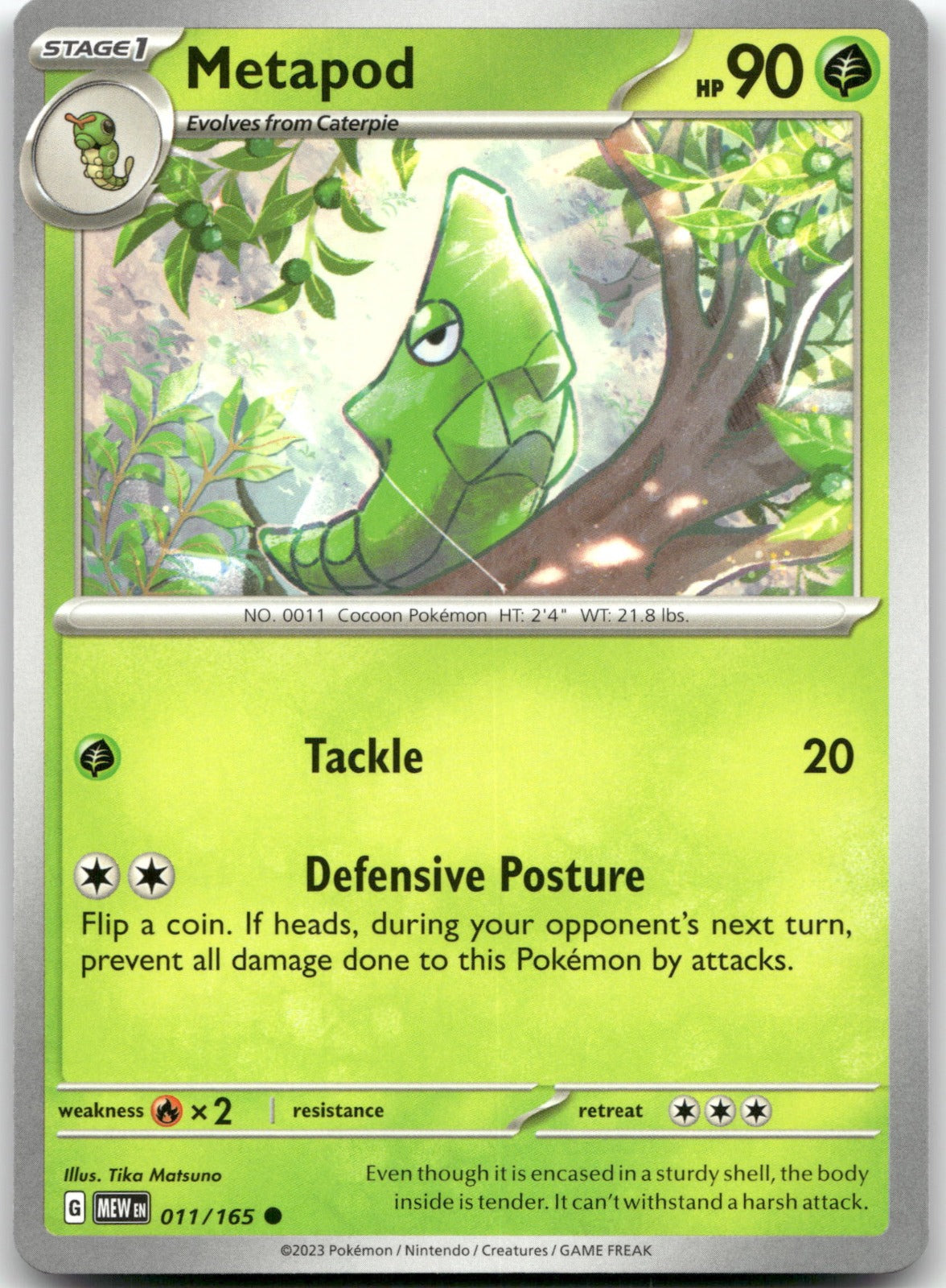 Metapod MEW 011/165 Common