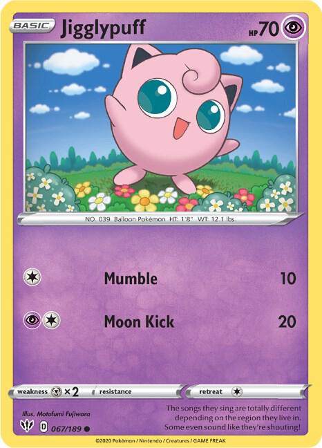 Jigglypuff SWSH03 067/189 Common