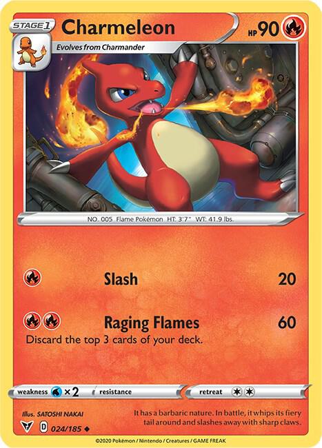 Charmeleon SWSH04 024/185 Uncommon