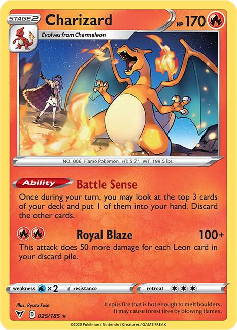 Charizard SWSH04 025/185 Rare