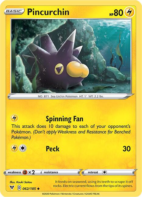 Pincurchin SWSH04 062/185 Uncommon