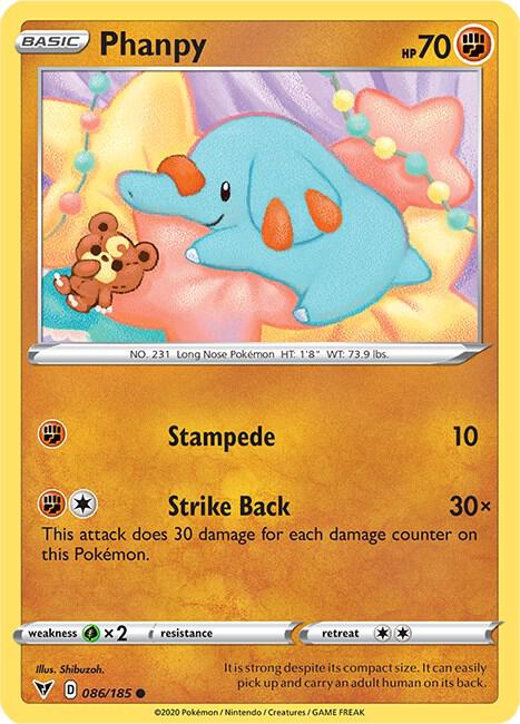Phanpy SWSH04 086/185 Common