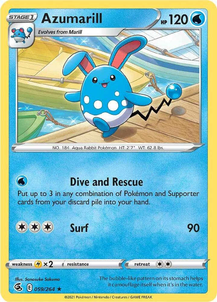 Azumarill SWSH08 059/264 Rare