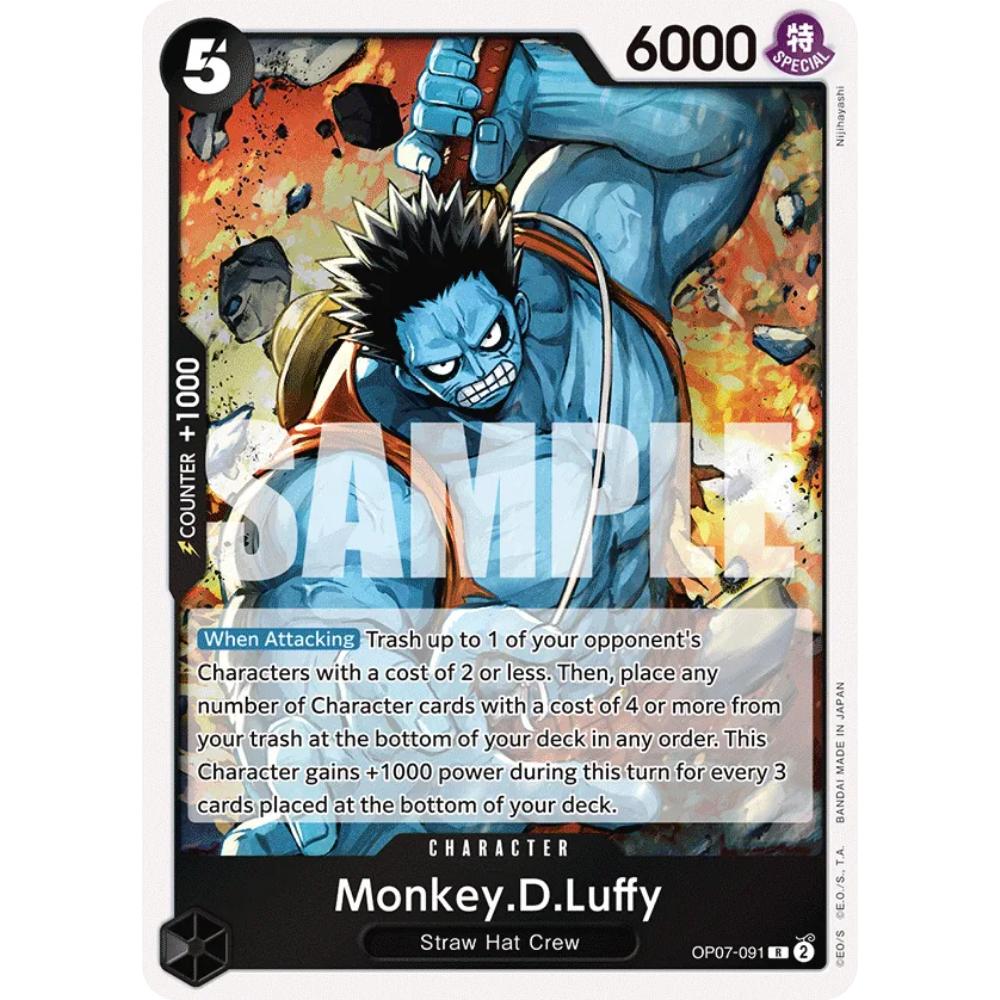 Monkey.D.Luffy OP07-091 R ENG)