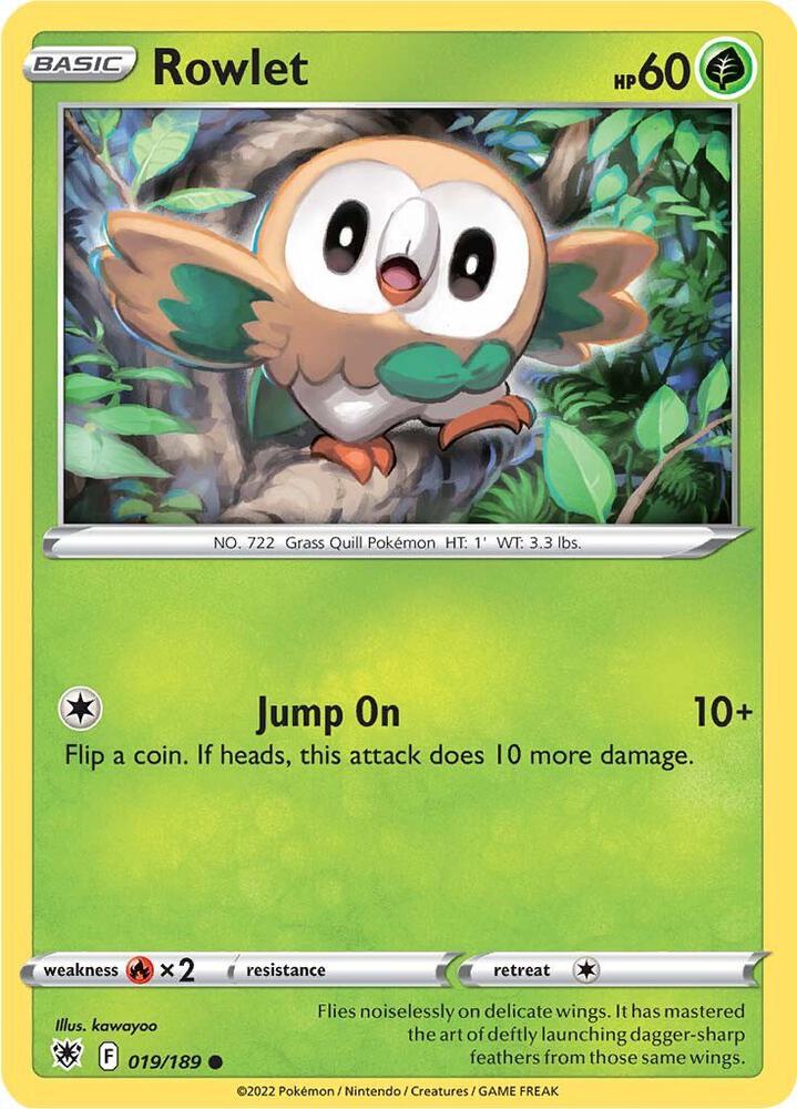 Rowlet SWSH10 019/189 Common
