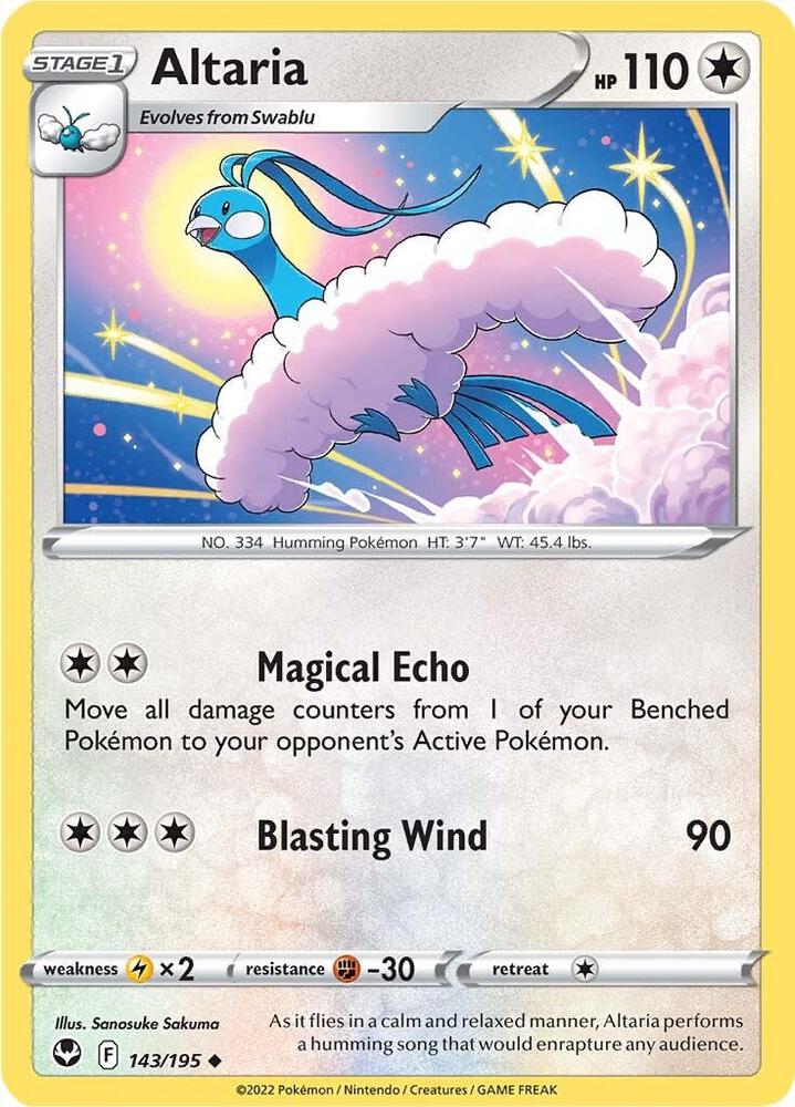 Altaria SWSH12 143/195 Uncommon
