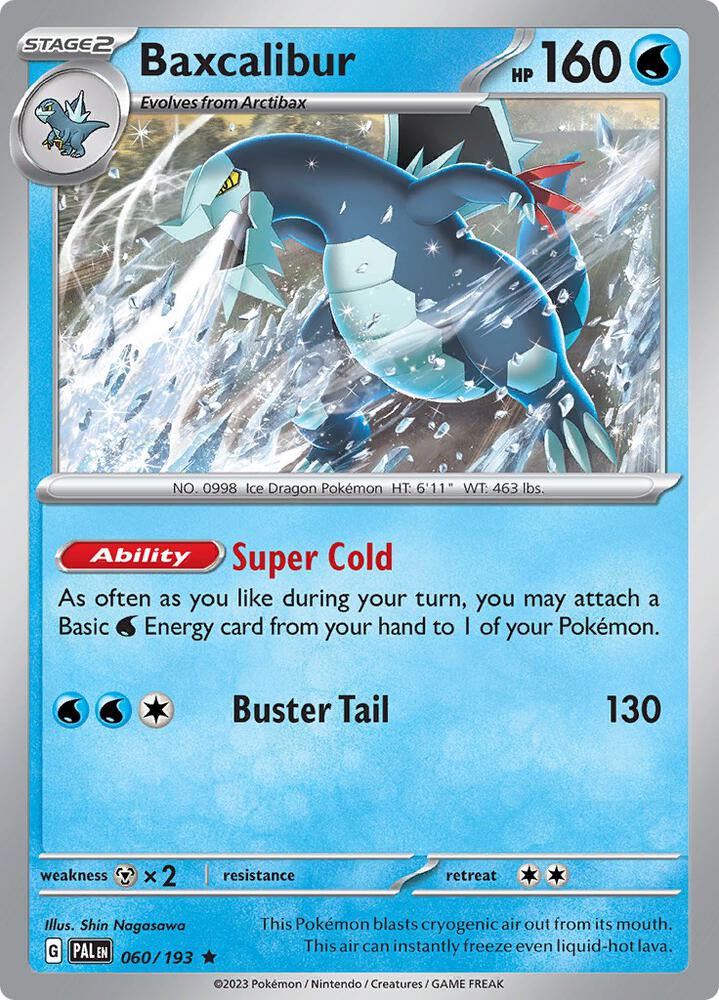 Baxcalibur PAL 060/193 Rare Holo