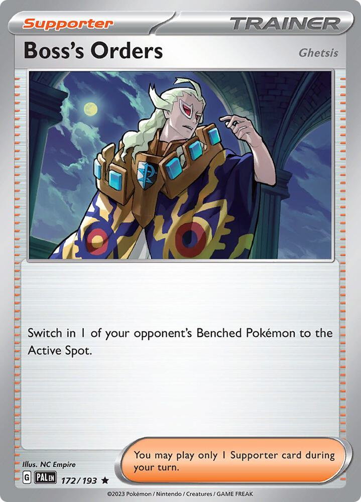 Boss's Orders PAL 172/193 Rare Holo