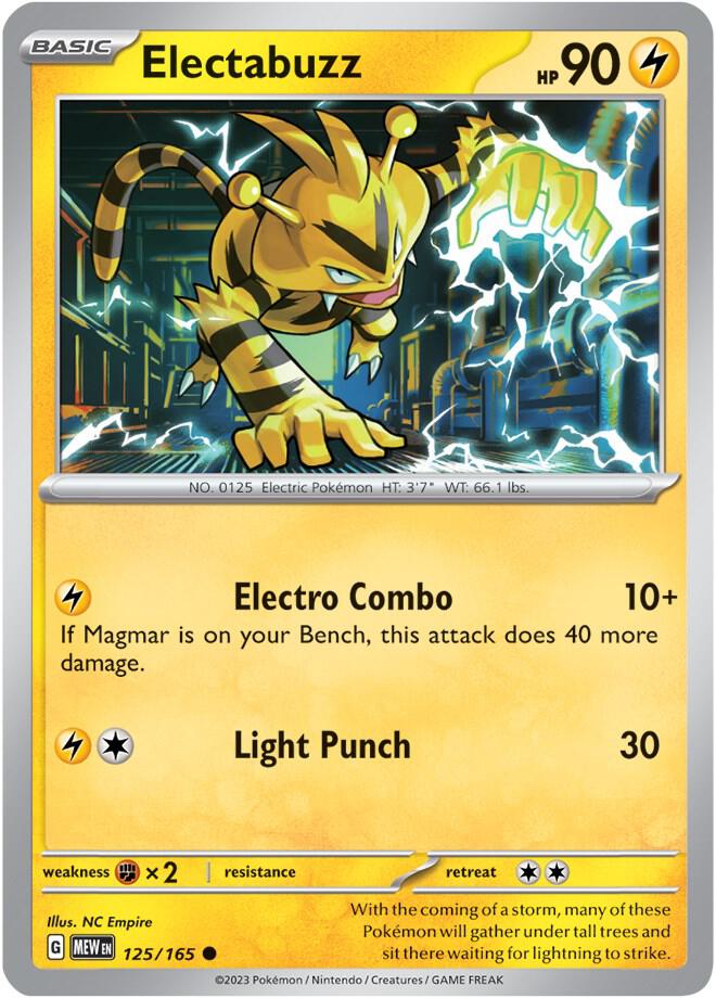 Electabuzz MEW 125/165 Common