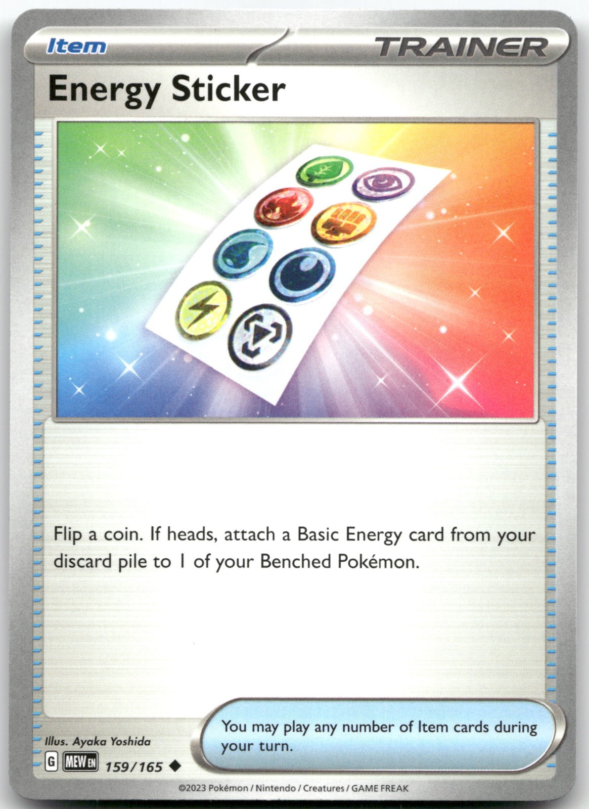 Energy Sticker MEW 159/165 Uncommon