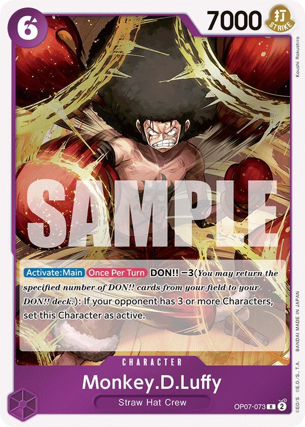Monkey.D.Luffy OP07-073 R Foil