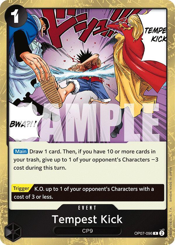 Tempest Kick OP07-096 R Foil