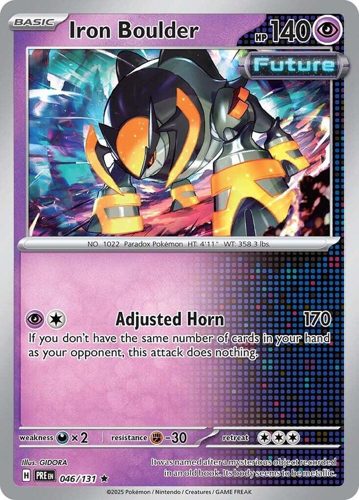 Iron Boulder PRE 046/131 Rare Holo