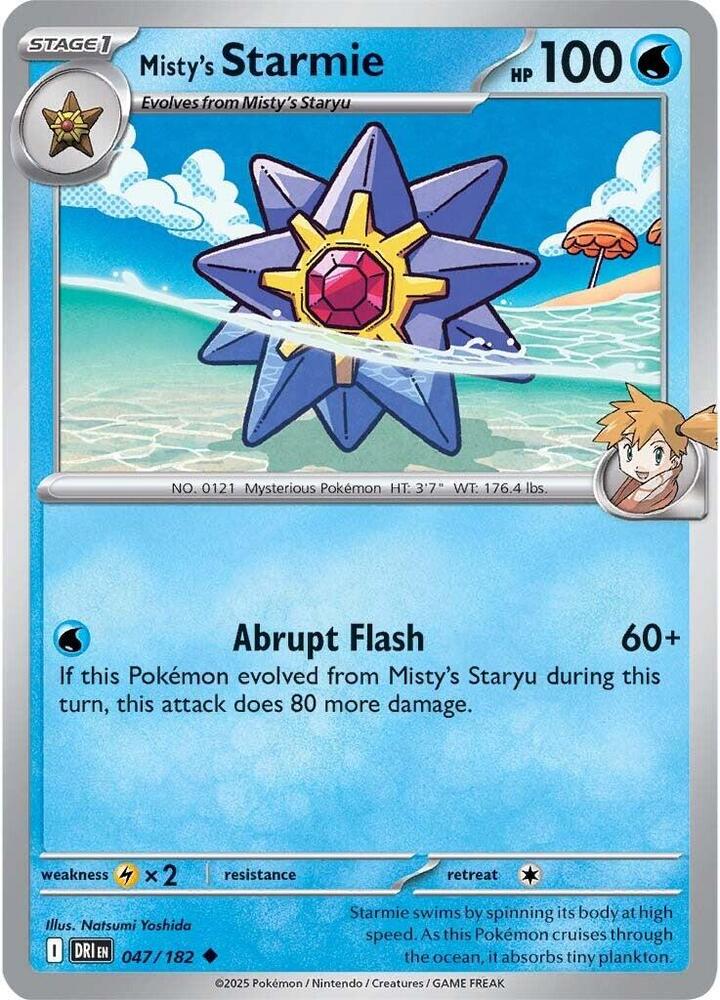 Misty's Starmie DRI 047/182 Uncommon