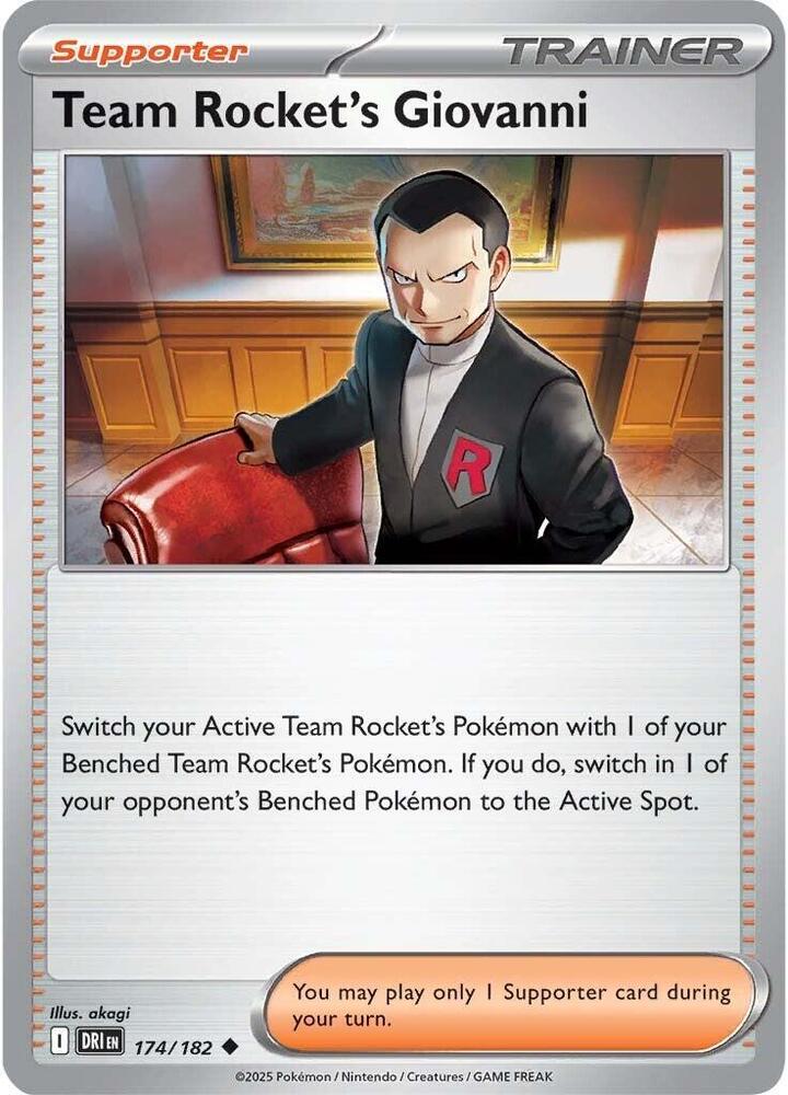 Team Rocket's Giovanni DRI 174/182 Uncommon