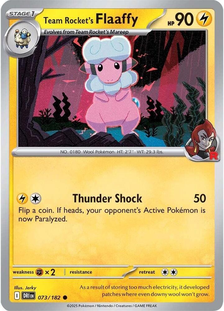 Team Rocket's Flaaffy DRI 073/182 Common