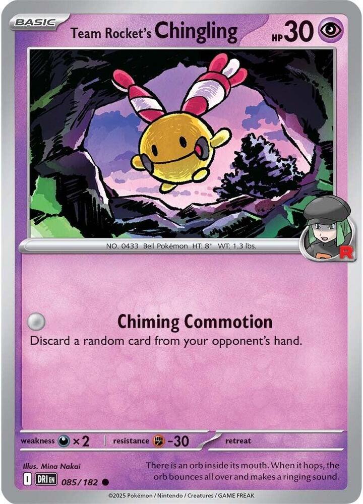 Team Rocket's Chingling DRI 085/182 Common