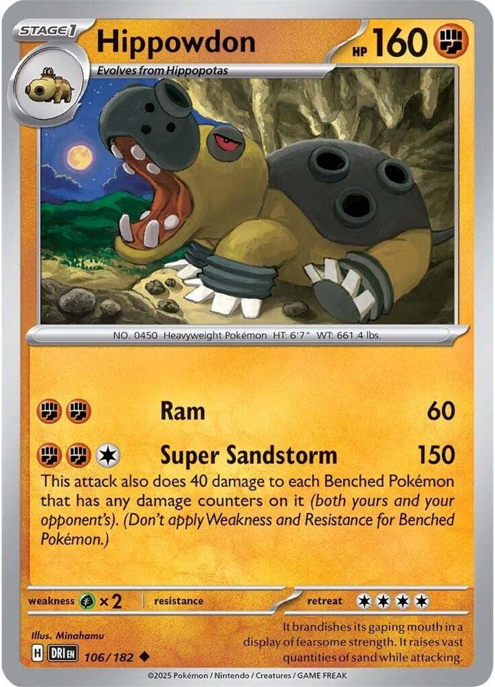 Hippowdon DRI 106/182 Uncommon