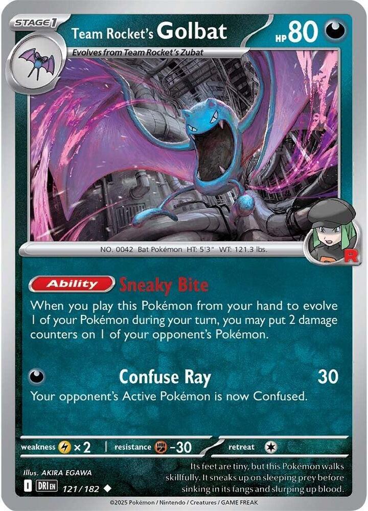Team Rocket's Golbat DRI 121/182 Uncommon