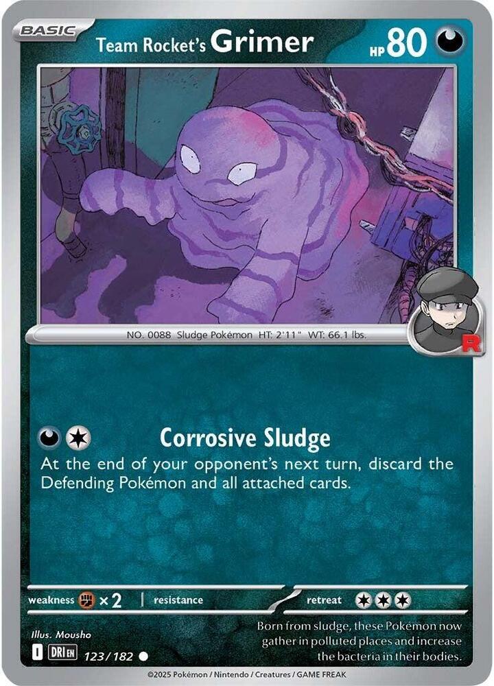Team Rocket's Grimer DRI 123/182 Common