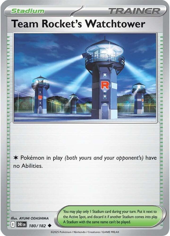 Team Rocket's Watchtower DRI 180/182 Uncommon