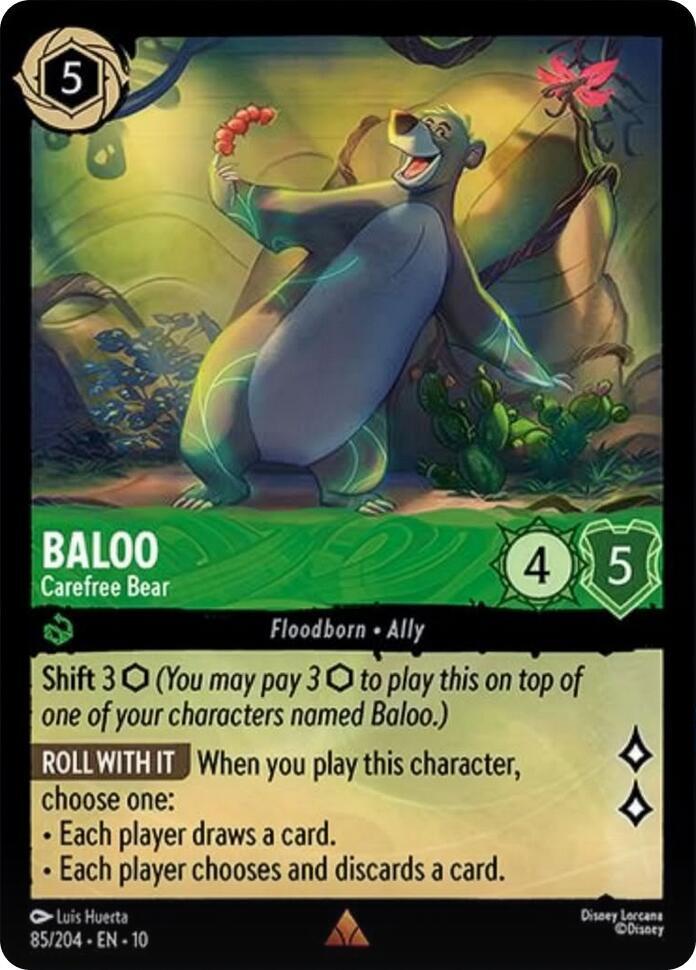Baloo Carefree Bear 85/204 Rare