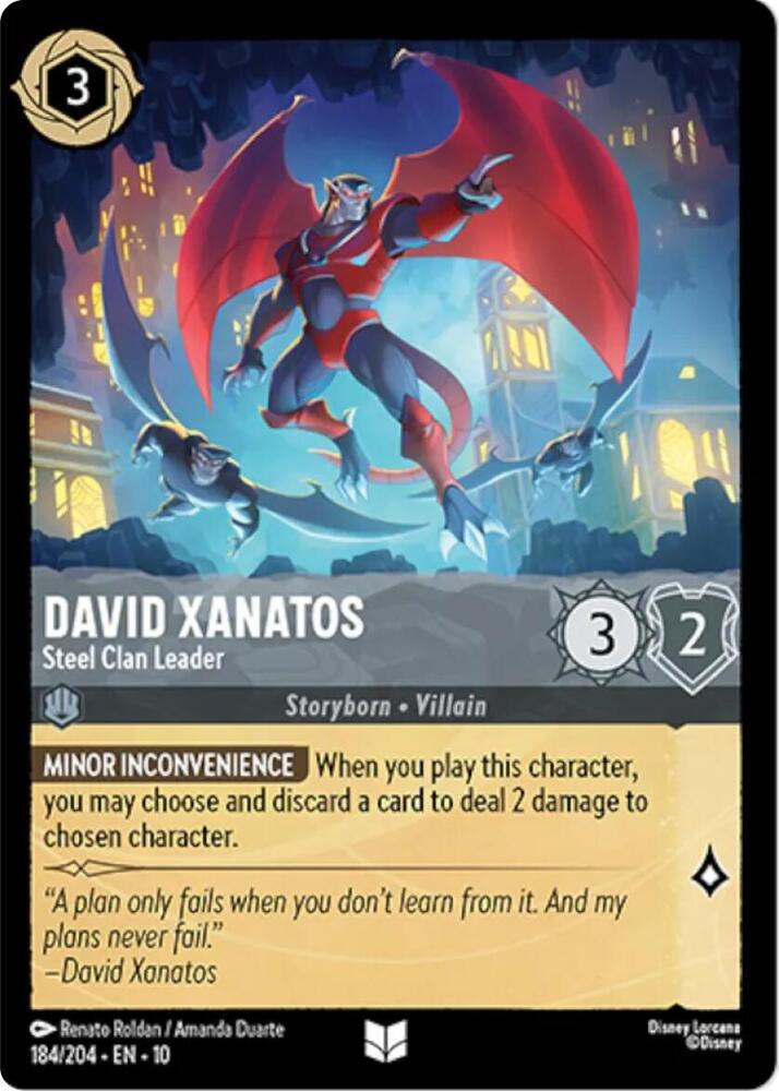 David Xanatos Steel Clan Leader 184/204 Uncommon