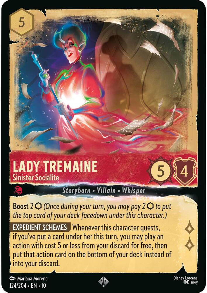 Lady Tremaine Sinister Socialite 124/204 Super Rare