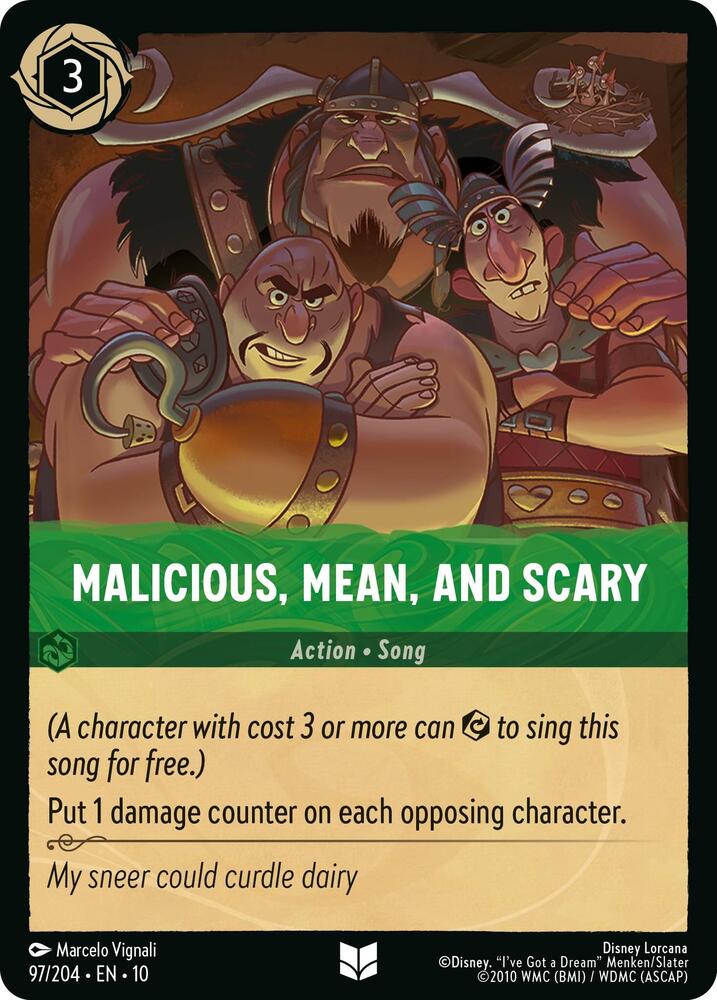 Malicious Mean and Scary 97/204 Uncommon