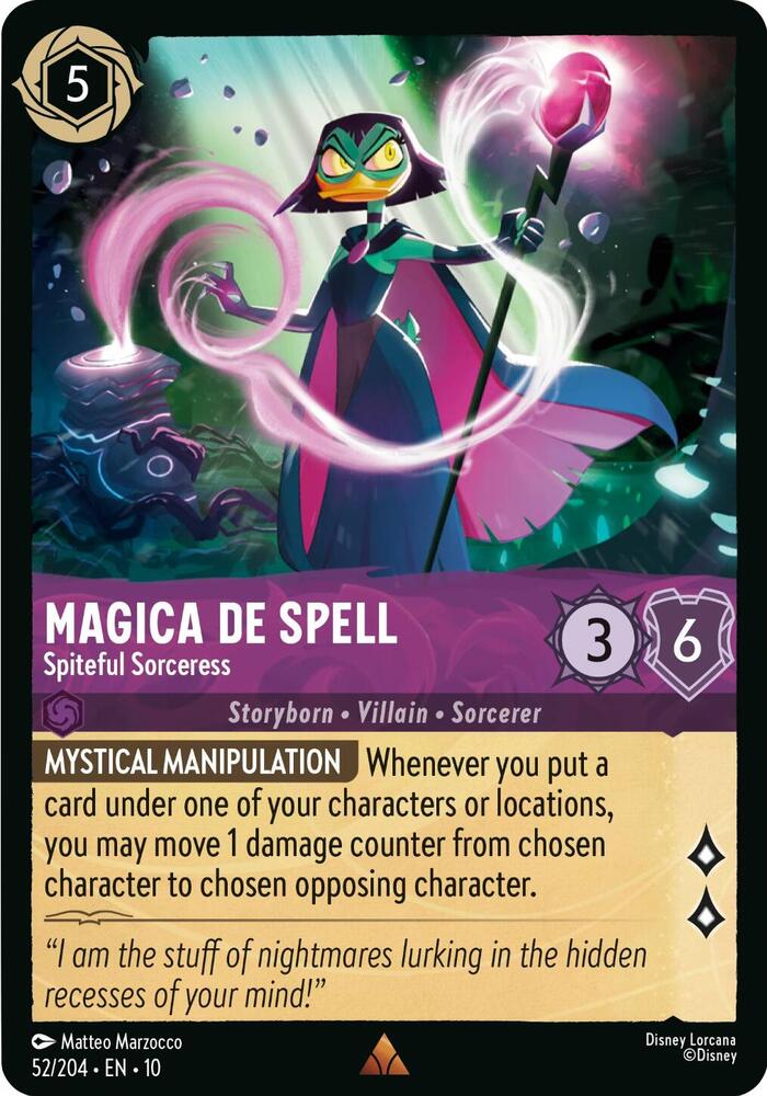 Magica De Spell Spiteful Sorceress 52/204 Rare