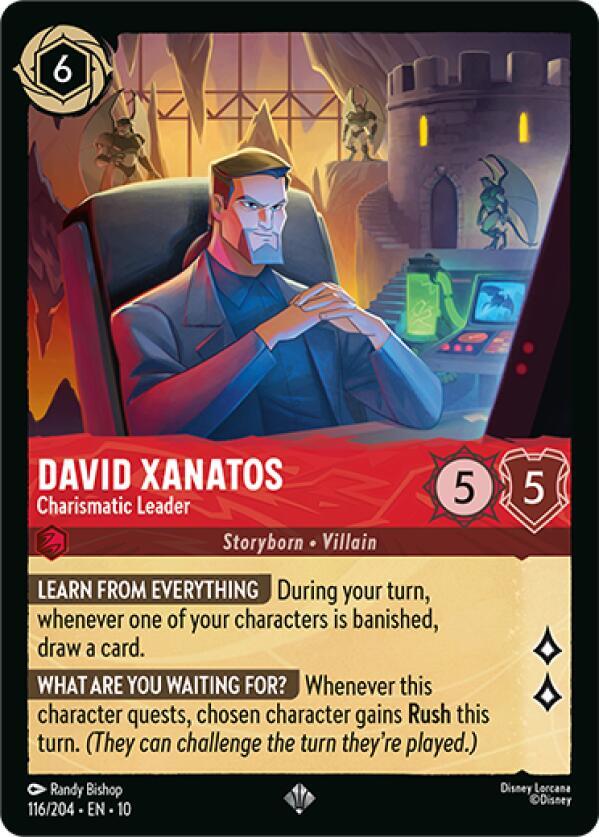 David Xanatos Charismatic Leader 116/204 Super Rare