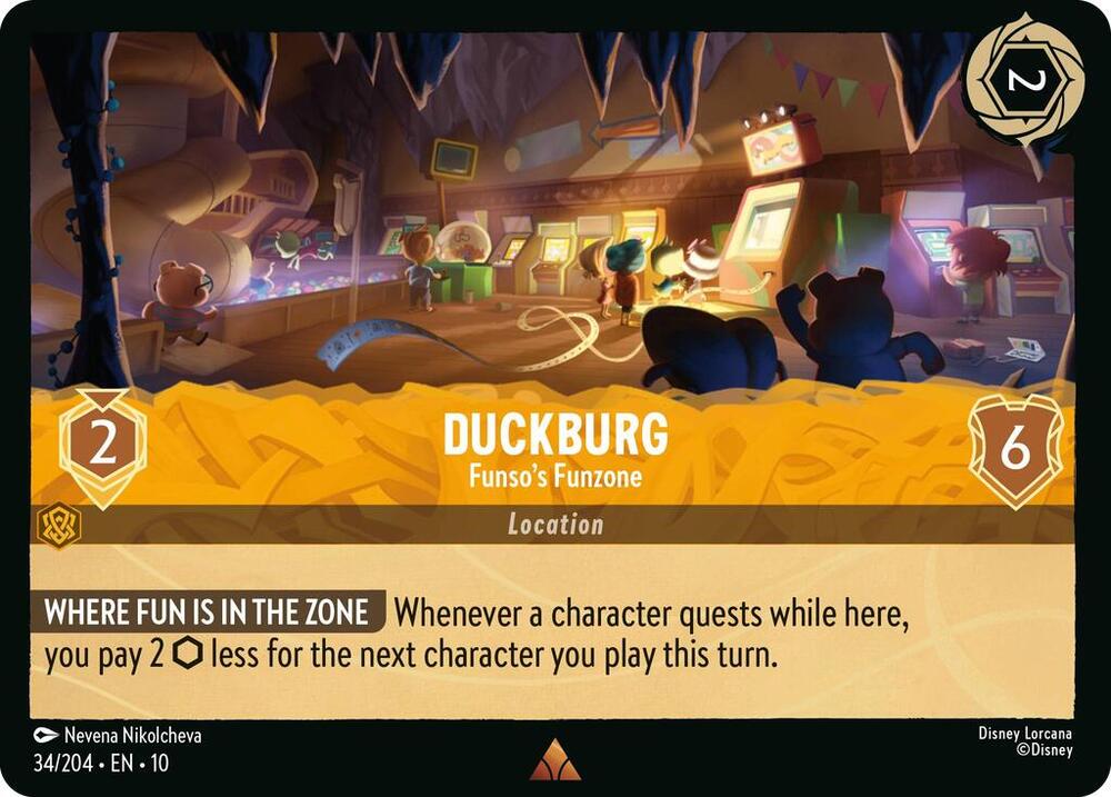 Duckburg Funsos Funzone 34/204 Rare