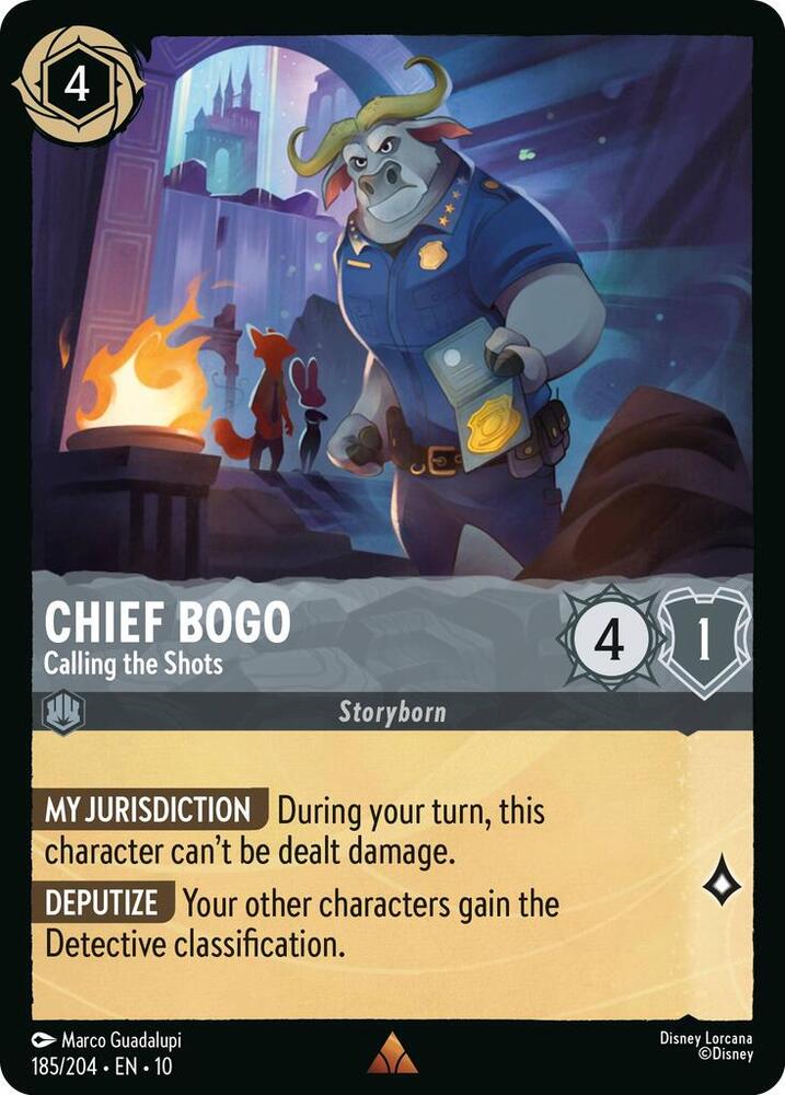 Chief Bogo Calling the Shots 185/204 Rare
