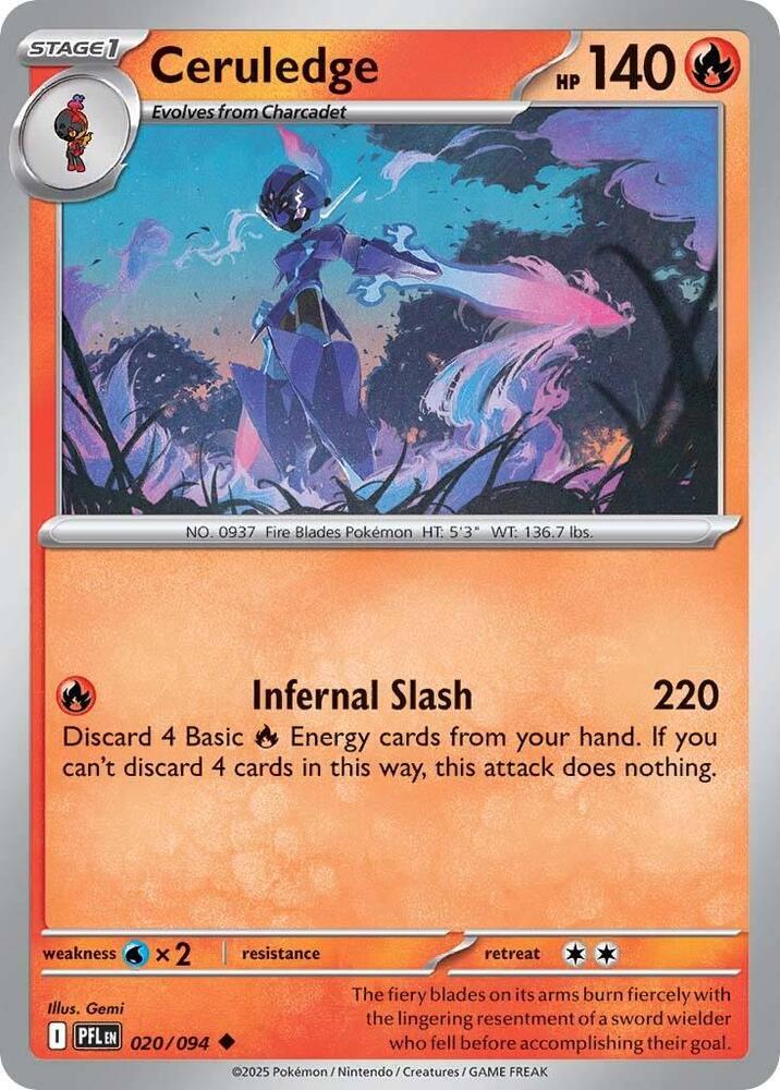 Ceruledge PFL 020/094 Uncommon