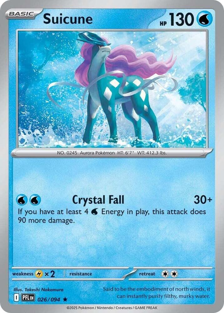 Suicune PFL 026/094 Rare Holo