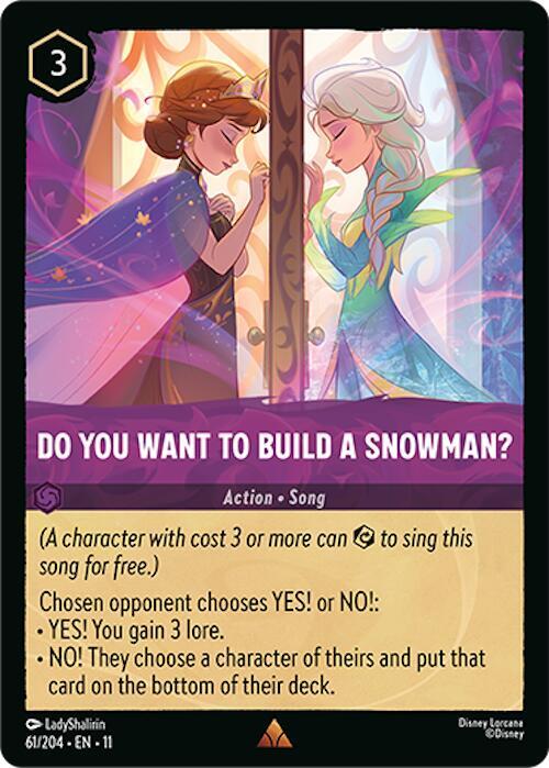 Do You Want To Build A Snowman? 61/204 Rare