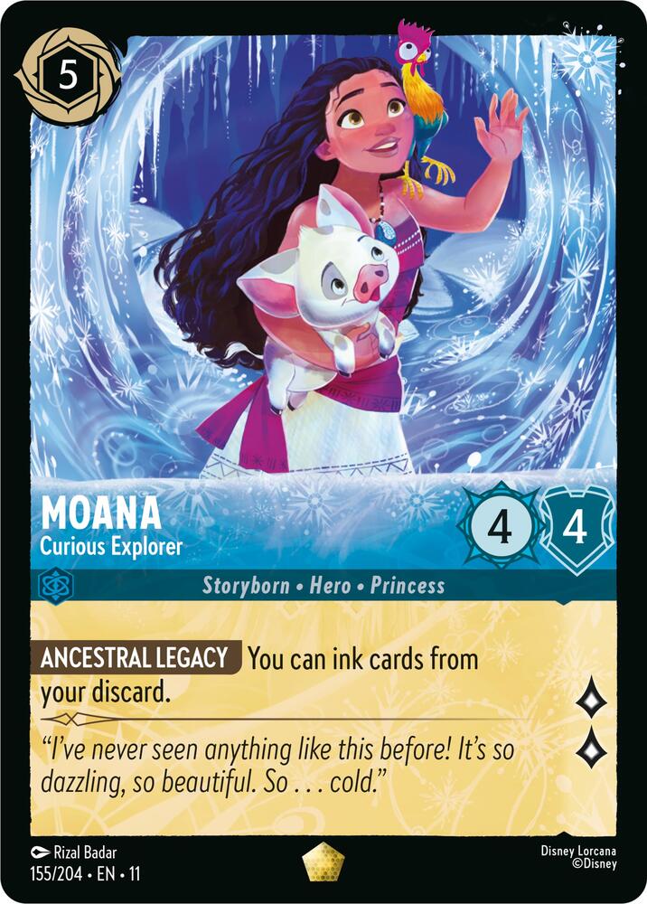 Moana - Curious Explorer 155/204 Legendary