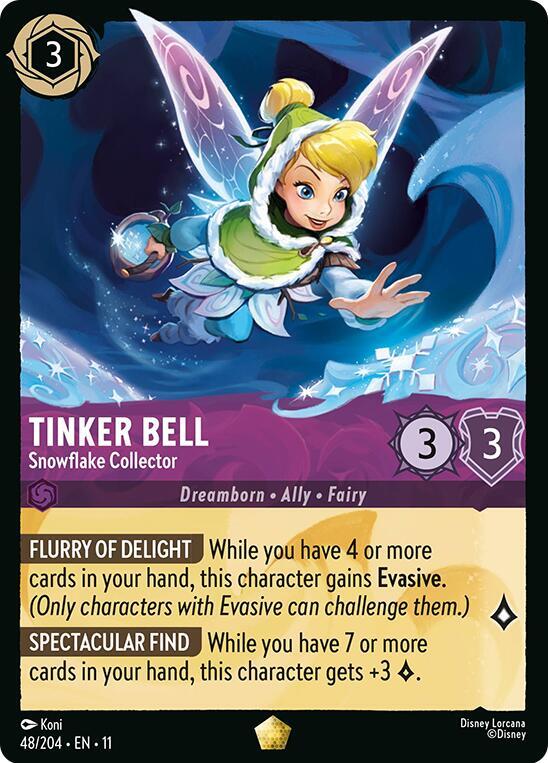 Tinker Bell - Snowflake Collector 48/204 Legendary