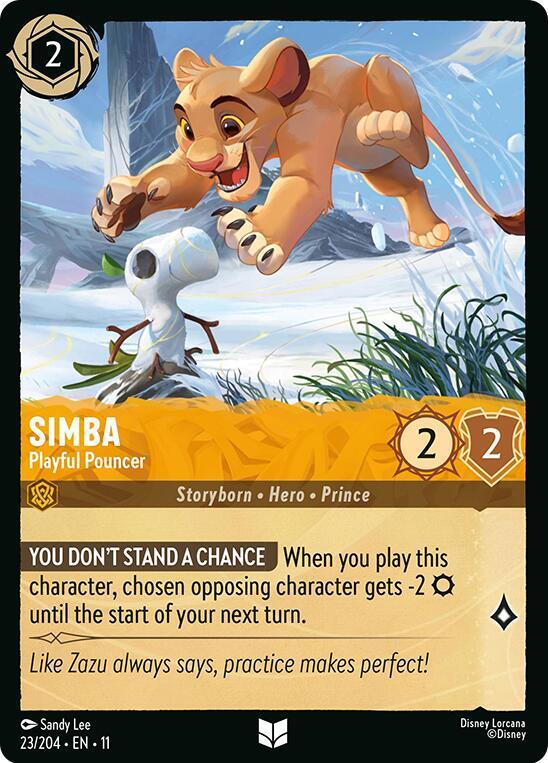Simba - Playful Pouncer 23/204 Uncommon
