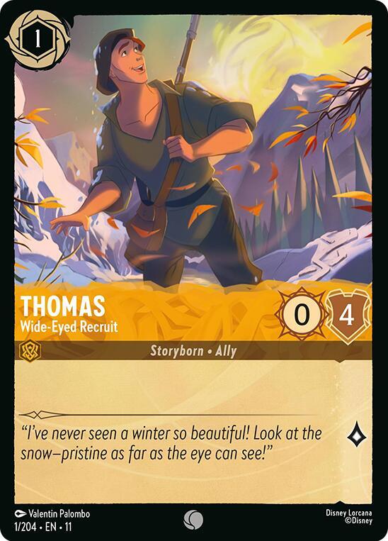 Thomas - Wide-Eyed Recruit 1/204 Common