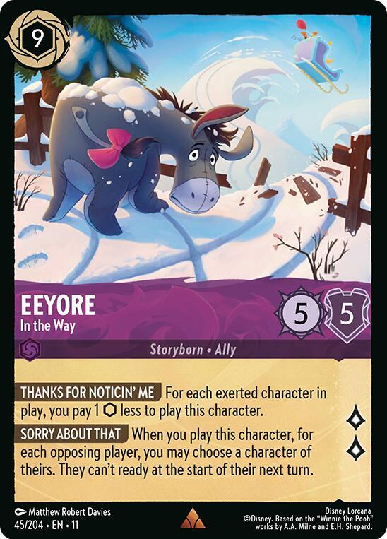 Eeyore - In the Way 45/204 Rare