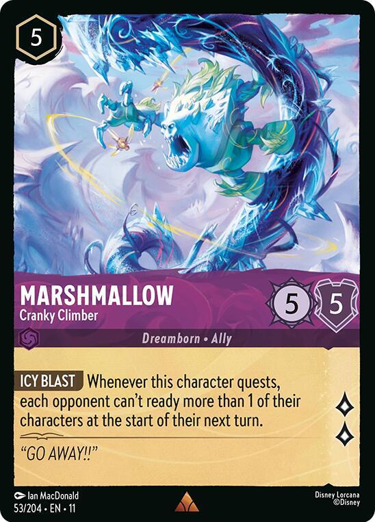 Marshmallow - Cranky Climber 53/204 Rare