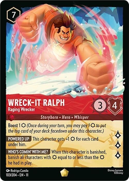 Wreck-It Ralph - Raging Wrecker 103/204 Legendary