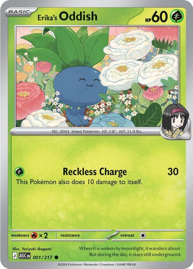 Erika's Oddish ASC 001/217 Common