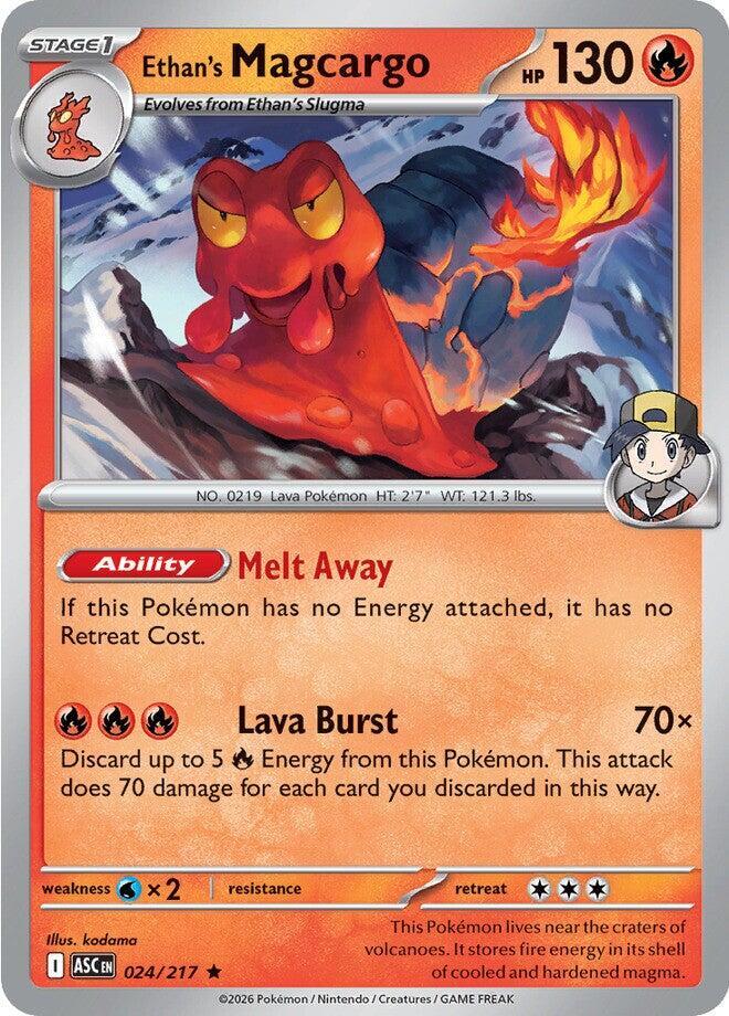 Ethan's Magcargo ASC 024/217 Rare Holo