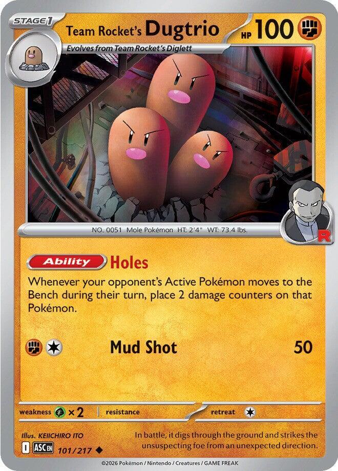 Team Rocket's Dugtrio - ASC 101/217 Uncommon