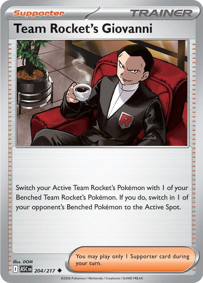 Team Rocket's Giovanni ASC 204/217 Uncommon