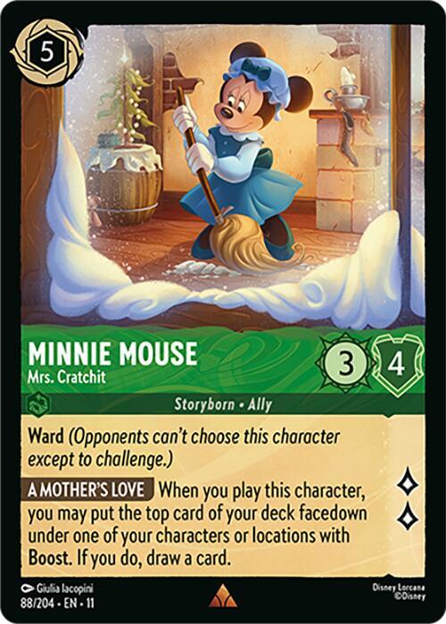 Minnie Mouse - Mrs. Cratchit 88/204 Rare